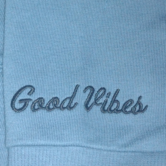 NWT Embroidery blue hoodie size 14-16 - Picture 7 of 7